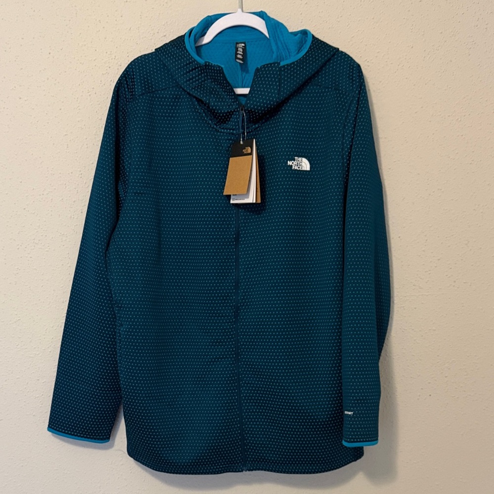 The North Face Hooded sweatshirt Vertical Thermal Full Zip dark blue Mens 2XL